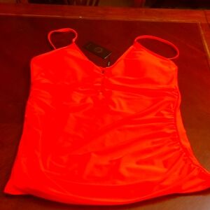 NWOT Relleciga colored NO underwire tankini top Size XL